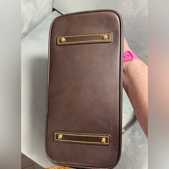 Doonie and Bourke croc logo lock hobo bag amazing condition 11” x 5” x 12” Brown - Picture 4 of 17